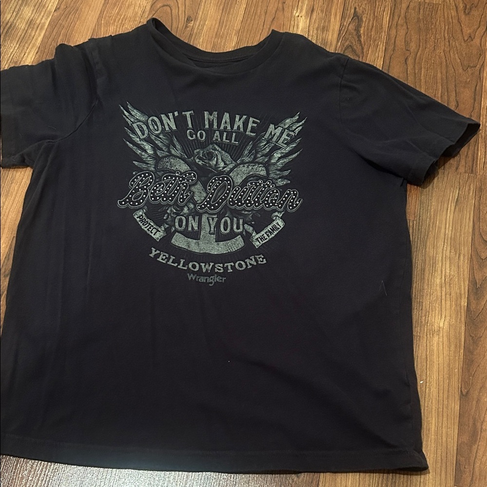 Wrangler Black Yellowstone Graphic Tee
